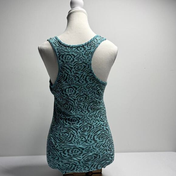 Printed Body Fitted Full Length Made With Cotton Y2K Vintage Tank Size Large - Picture 2 of 5